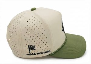 Tan Performance Golf Cap Camo under Brim Print