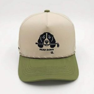 HEAD DOWN - (Tan) Adjustable Perf Rope Hat