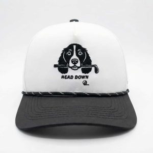 HEAD DOWN - (White) Adjustable Perf Rope Hat